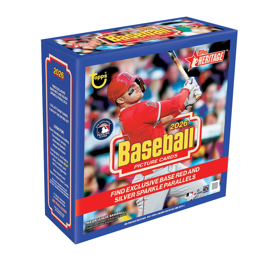 2026 Topps Heritage Baseball Factory Sealed Mega Box — Sports Trading Cards
