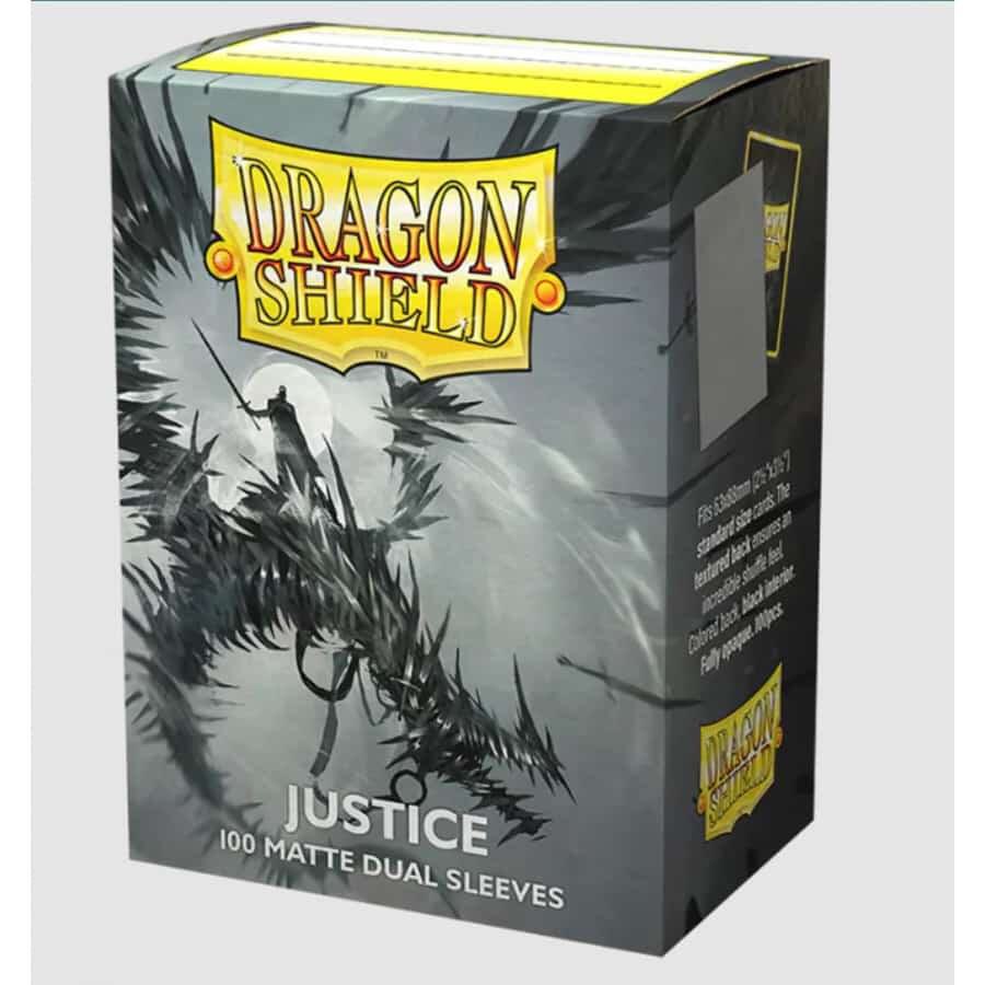Dragon Shield 100 Count Box Matte Justice - Dragon Shield Card Sleeves — Supplies