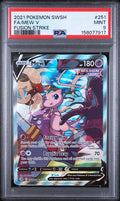 2021 Pokemon Sword & Shield Fusion Strike Full Art Mew V #251 PSA 9 MINT