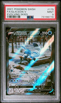2021 POKEMON SWORD & SHIELD EVOLVING SKIES #175 FA/GLACEON V EVOLVING SKIES PSA 9