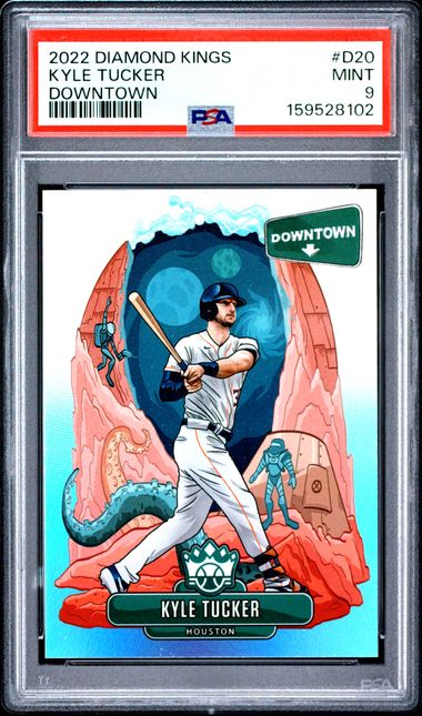 2022 PANINI DIAMOND KINGS DOWNTOWN #D20 KYLE TUCKER DOWNTOWN PSA 9