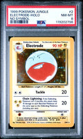 1999 Pokemon Jungle Holo No Symbol Error Electrode #2 PSA 8