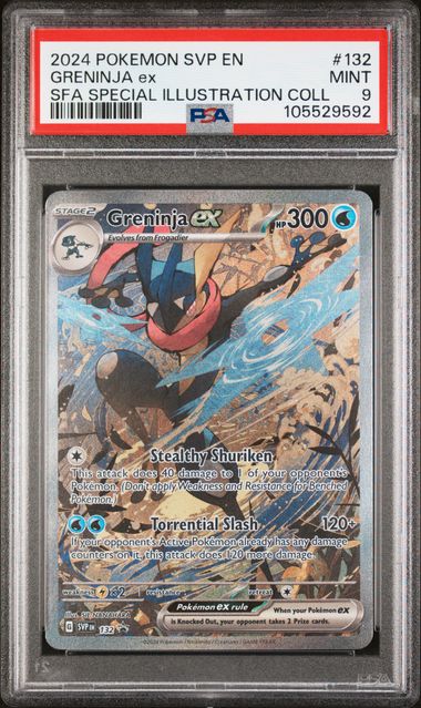 2024 Pokemon SV Promo Shrouded Fable Special Illustration Alt Art Greninja EX #132 PSA 9