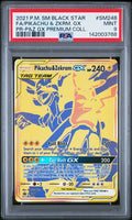 2021 POKEMON SM BLACK STAR PROMO #SM248 FA/PIKACHU & ZKRM. GX PR-P&Z GX PREMIUM COLL. PSA 9