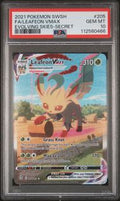 2021 POKEMON SWORD & SHIELD EVOLVING SKIES 205 FULL ART/LEAFEON VMAX SECRET PSA 10 — Trading Cards