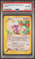 2003 POKEMON AQUAPOLIS #67 AIPOM PSA 10