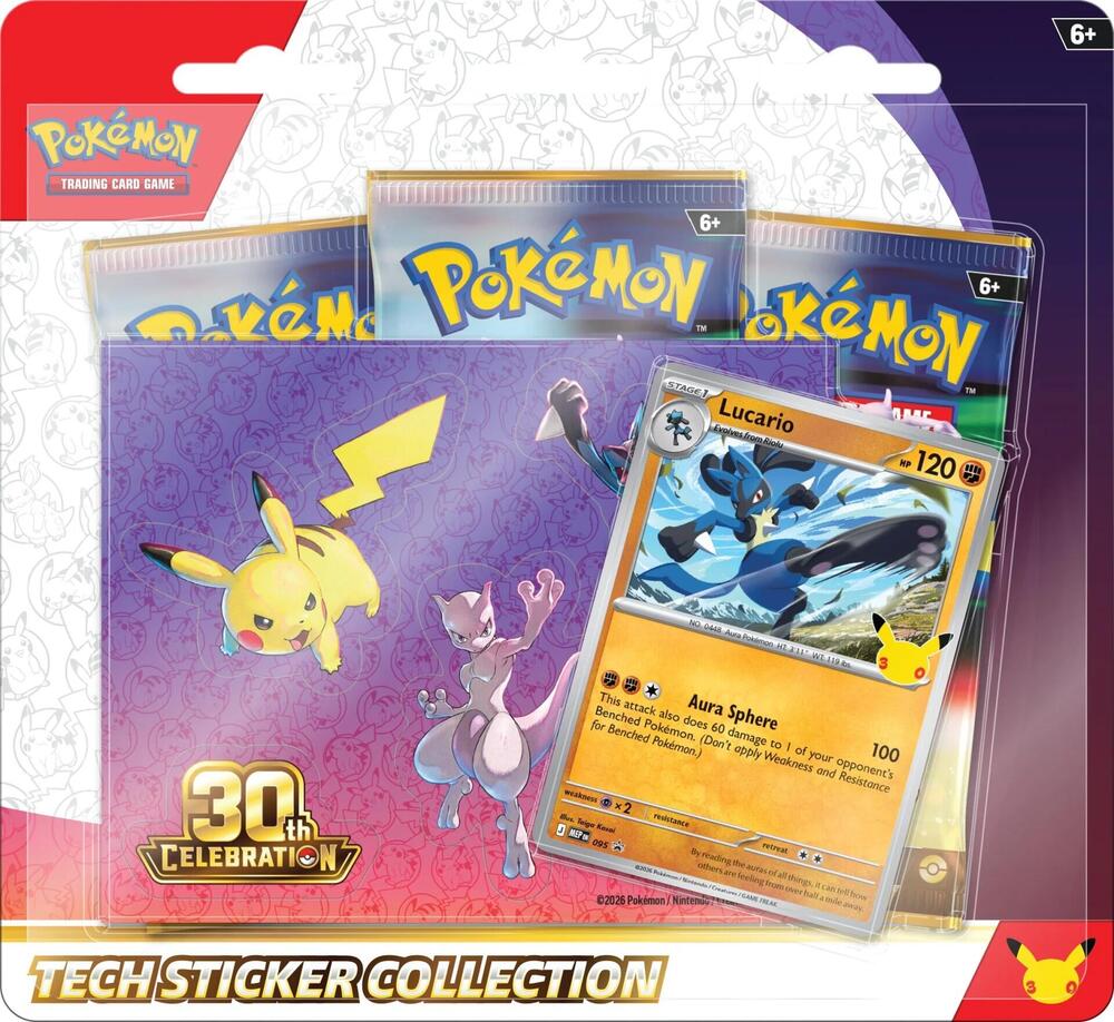 Pokemon 30th Celebration Tech Sticker Collection [Promo May Vary] - ME: 30th Celebration (30C)