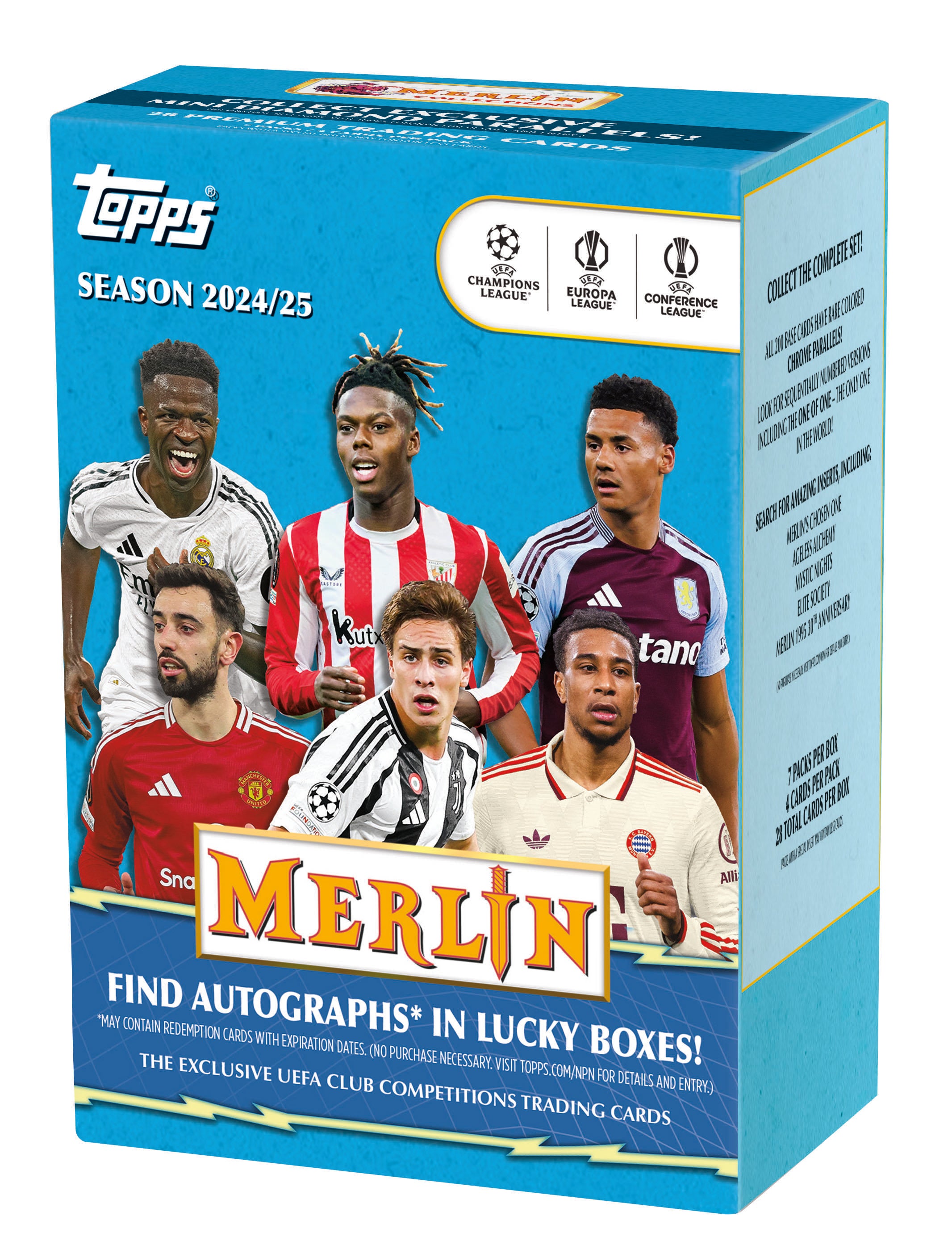 2024/25 Topps Merlin UEFA Club Competitions Value Box — Sports Trading Cards