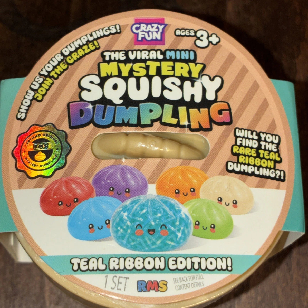 The Viral Mini Mystery Squishy Dumpling Teal Ribbon Edition MINI