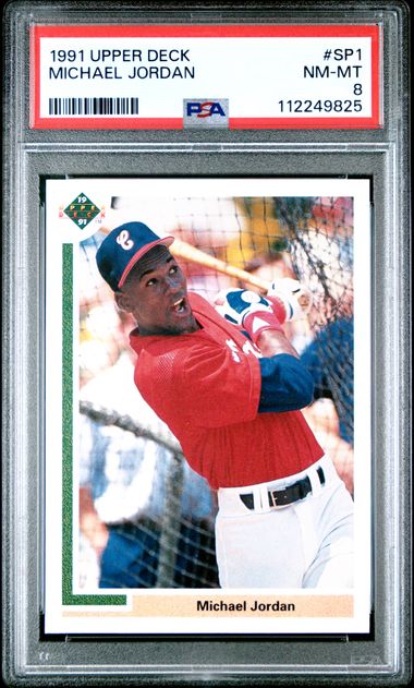1991 UPPER DECK #SP1 MICHAEL JORDAN PSA 8 — Sports Trading Cards