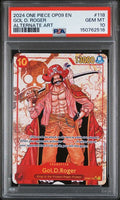 2024 One Piece Emperors In the New World Alternate Art Gol D. Roger #OP09-118 PSA 10