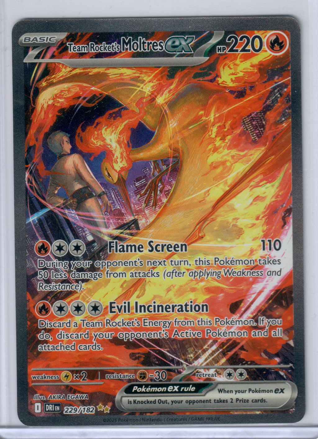 Team Rocket's Moltres ex - 229/182 - SV10: Destined Rivals (DRI) — Pokemon