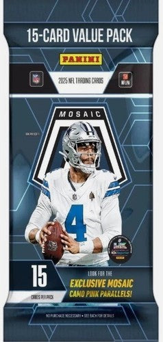 2025 Panini Mosaic Football Value Fat Pack — Sports Trading Cards