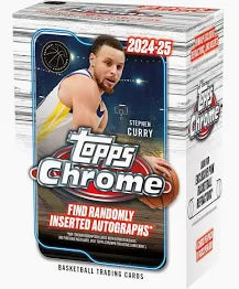 2024-25 Topps Chrome Basketball 8-Pack Blaster Box — Sports Trading Cards