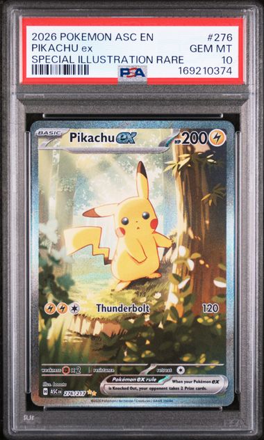 2026 POKEMON ASC EN-ASCENDED HEROES #276 PIKACHU ex SPECIAL ILLUSTRATION RARE PSA 10