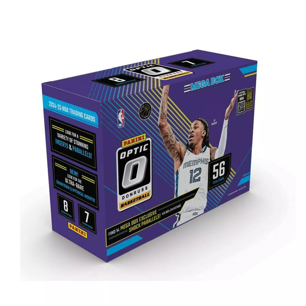 2024-25 Panini Donruss Optic NBA Trading Card Mega Box — Sports Trading Cards