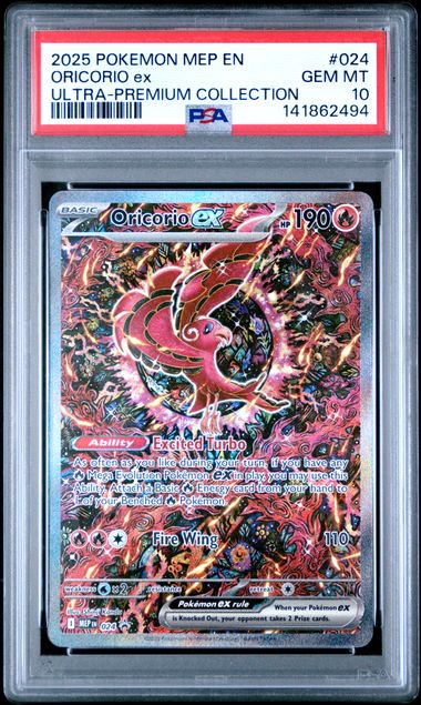 2025 Pokemon Mega Evolution Promo Ultra Premium Alt Art Oricorio Ex #24 PSA 10