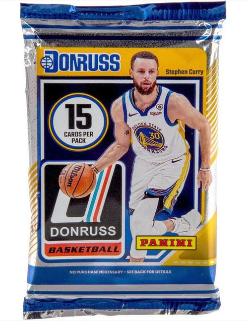 2024-25 Panini Donruss Basketball factory-sealed 15-card pack featuring Stephen Curry