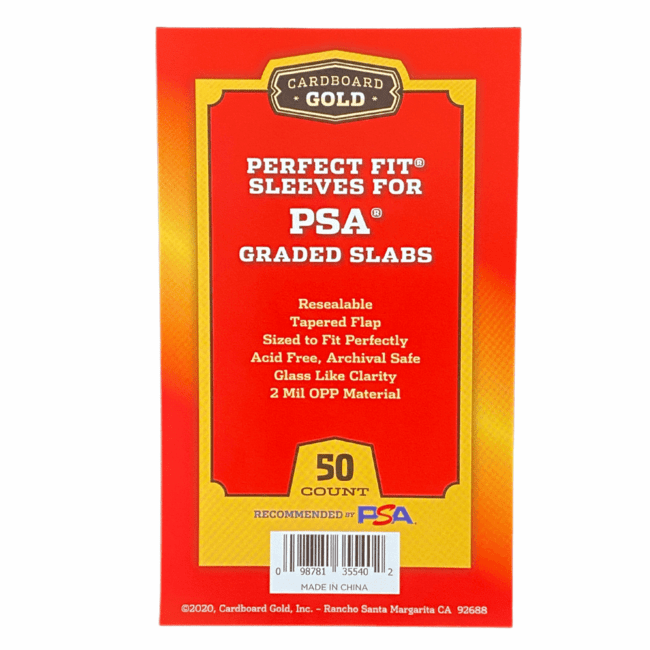 Cardboard Gold PSA Graded Sleeves (logo and no logo available) — Sports Trading Cards
