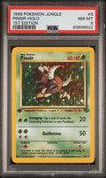 1999 POKEMON JUNGLE #9 PINSIR-HOLO 1ST EDITION PSA 8