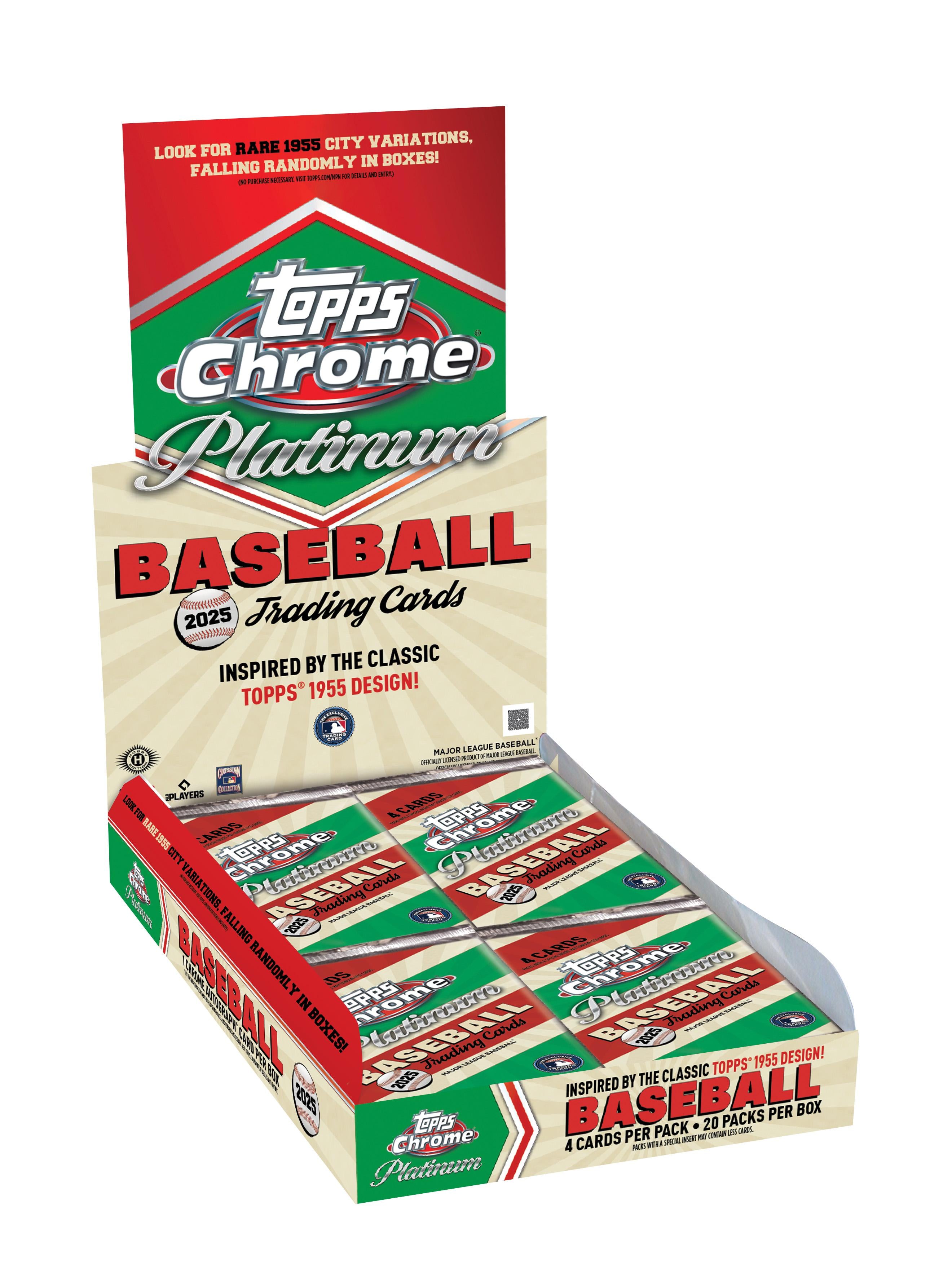2025 Topps Chrome Platinum Anniversary Baseball Hobby Box — Sports Trading Cards