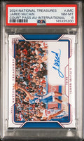 2024 PANINI NATIONAL TREASURES COURT PASS AUTOGRAPHS #JMC JARED McCAIN COURT PASS AU-INTERNATIONAL PSA 8
