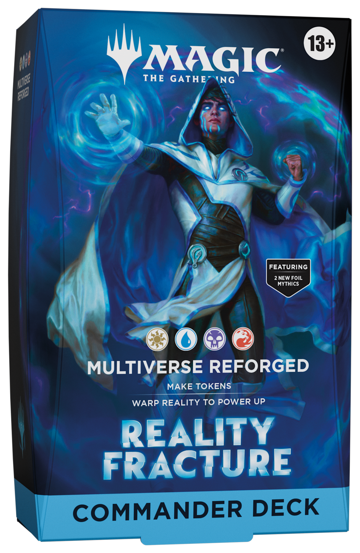 Reality Fracture Commander deck display - four decks