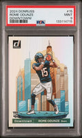 2024 Panini Donruss Downtown! Rome Odunze #15 PSA 9