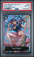 2025 One Piece Nico Robin (Alternate Art) OP12-087 Legacy of the Master PSA 10