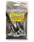 Dragon Shield 100 Count Bag Perfect Fit Inner Sleeves - Smoke / Clear — Supplies