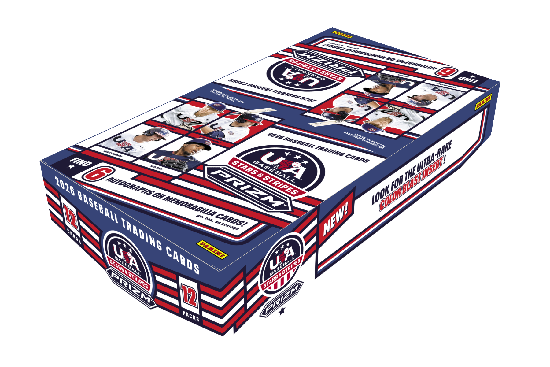 2026 Panini Prizm USA Stars & Stripes Baseball Hobby Box — Trading Cards