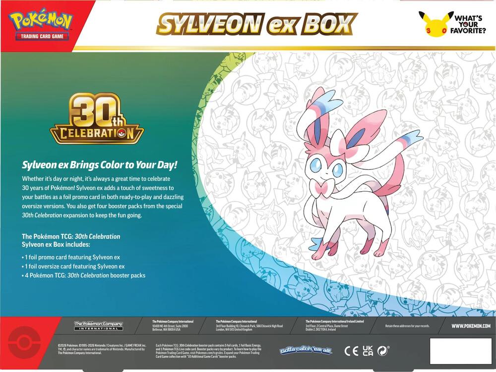 Pokemon 30th Celebration Ex Box [Promo may vary] - ME: 30th Celebration (30C)