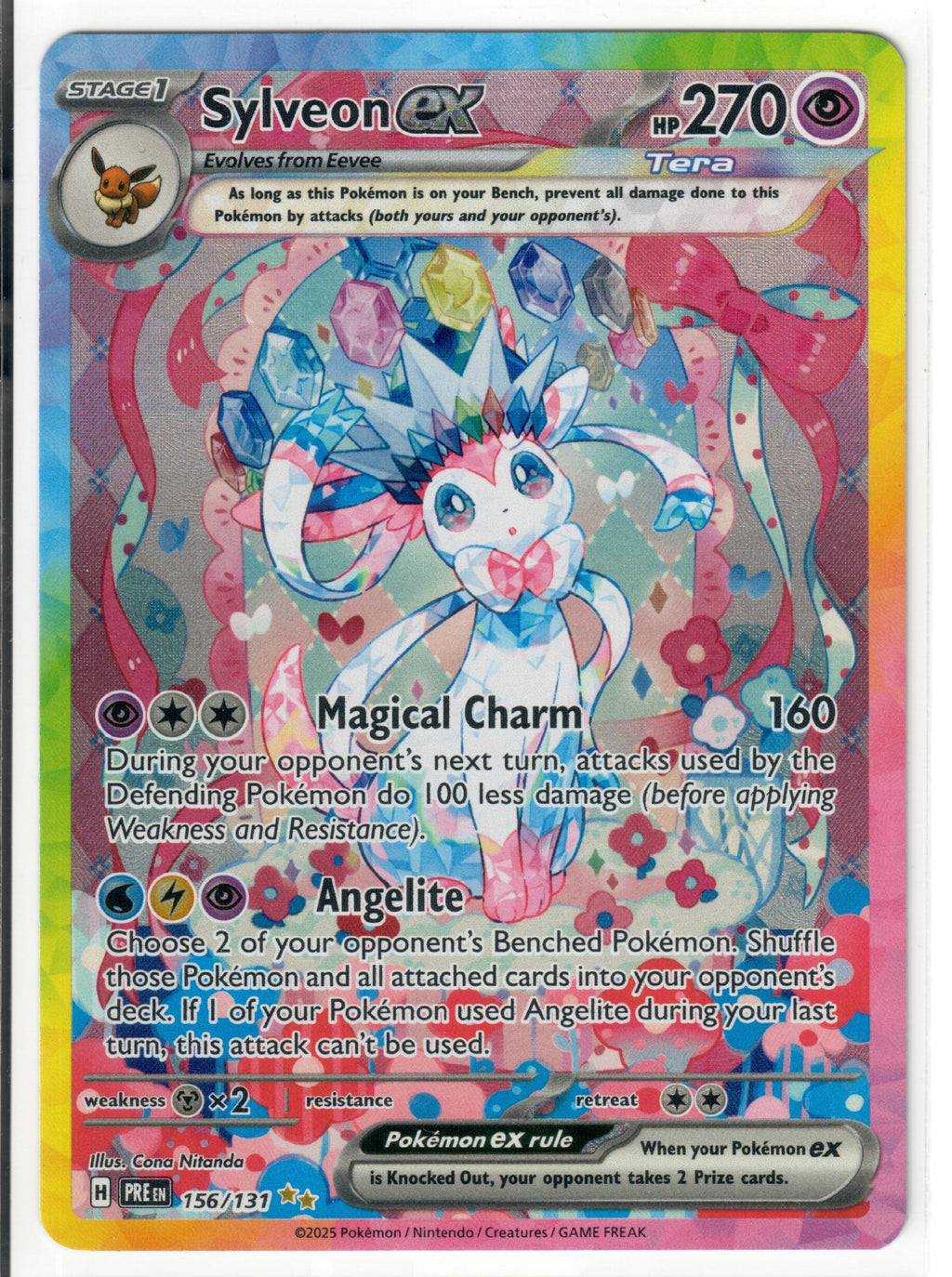 Sylveon ex - 156/131 - SV: Prismatic Evolutions (PRE) — Pokemon