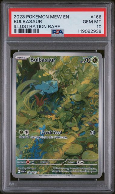 2023 Pokemon Scarlet & Violet 151 IR Bulbasaur #166 PSA 10