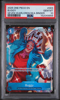 2025 One Piece Seven Warlords Of The Sea Binder Set Buggy #ST17-003 PSA 10