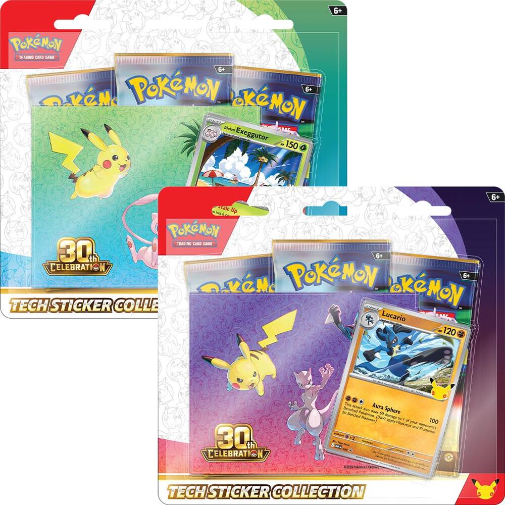 Pokemon 30th Celebration Tech Sticker Collection [Promo May Vary] - ME: 30th Celebration (30C)