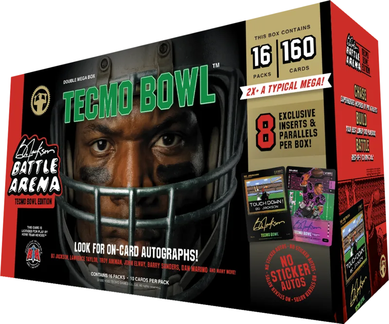 Bo Jackson Tecmo Bowl Bowl Edition Double Mega Box — Trading Cards