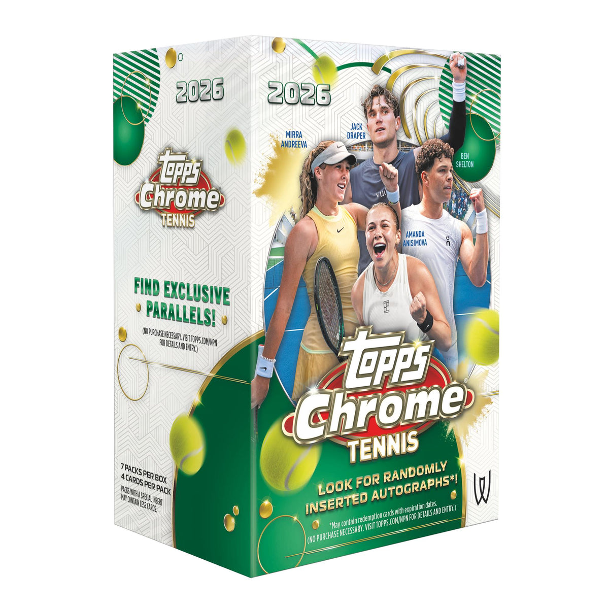 2026 Topps Chrome Tennis Blaster Box
