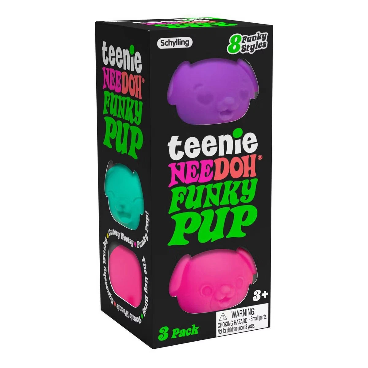 Teenie Needoh Funky Pup 3 Pack