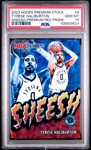 2023 Panini Hoops Tyrese Haliburton Sheesh Red Prizm /88 PSA 10