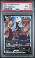 2021 POKEMON SWORD & SHIELD EVOLVING SKIES 189 FULL ART/UMBREON V - PSA 10