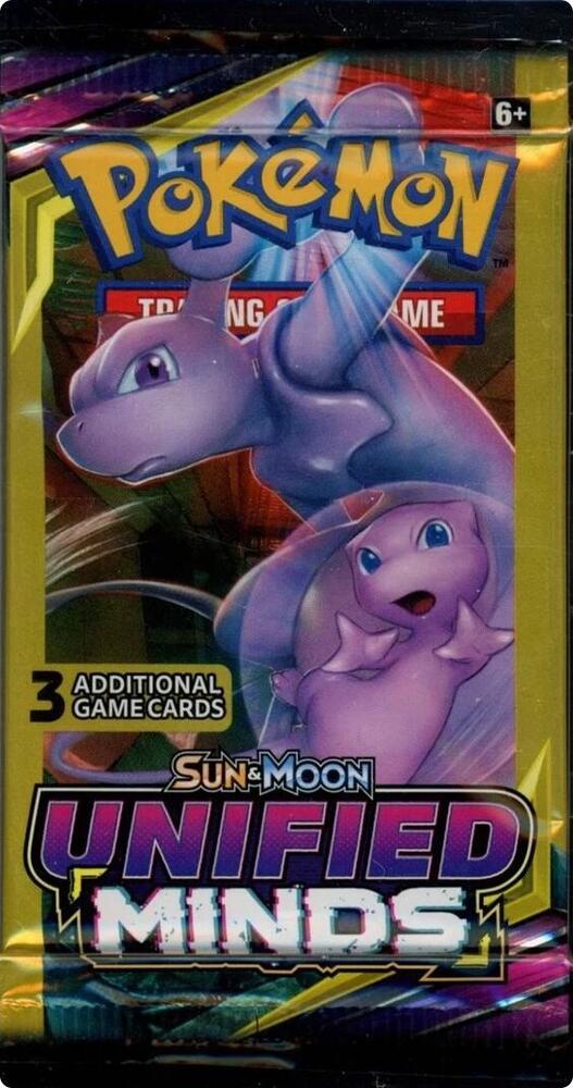 Pokemon Sun & Moon Unified Minds Mini Pack - 3 Card Pack
