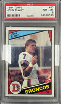 1984 Topps #63 John Elway Rookie RC PSA 8