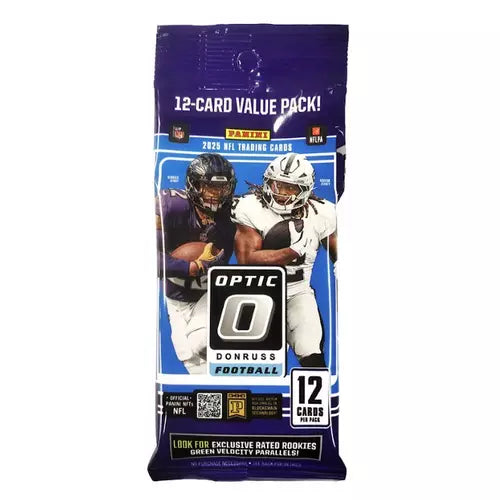 2025 Panini Donruss Optic NFL Trading Card Value Pack — Sports Trading Cards
