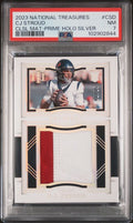 2023 Panini National Treasures Colossal Materials Csd Cj Stroud Prime Holo Silver PSA 7