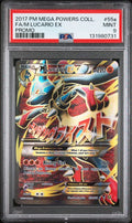 2017 POKEMON MEGA POWERS COLLECTION PROMO #55a FA/M LUCARIO EX PROMO PSA 9