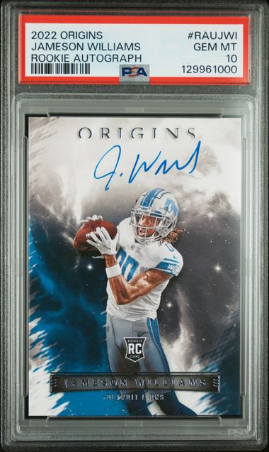 2022 PANINI ORIGINS ROOKIE AUTOGRAPHS #RAUJWI JAMESON WILLIAMS ROOKIE AUTOGRAPH PSA 10 — Sports Trading Cards