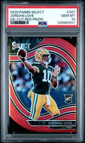 2020 PANINI SELECT #347 JORDAN LOVE DIE-CUT RED PRIZM PSA 10 — Sports Trading Cards