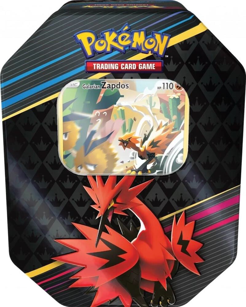 Crown Zenith Tin [Galarian Zapdos] (International Version) - Crown Zenith (CRZ) — Pokemon